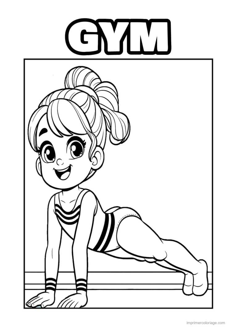 coloriage gymnastique 37 - dessin gratuit &agrave; imprimer