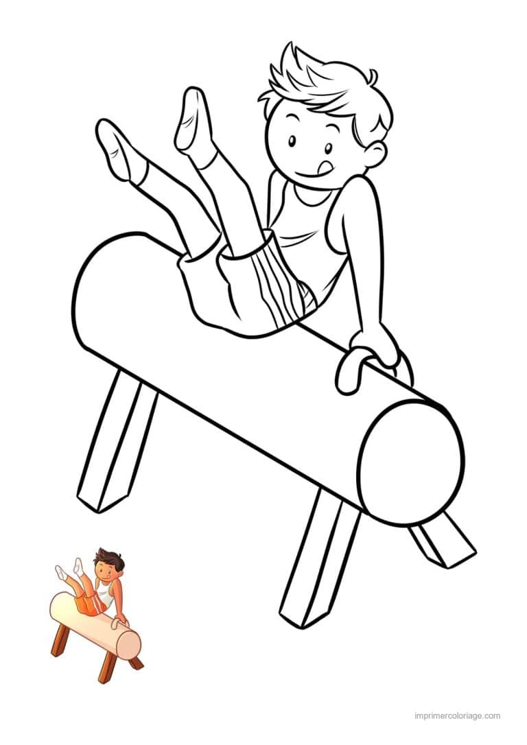 coloriage gymnastique 38 - dessin gratuit &agrave; imprimer