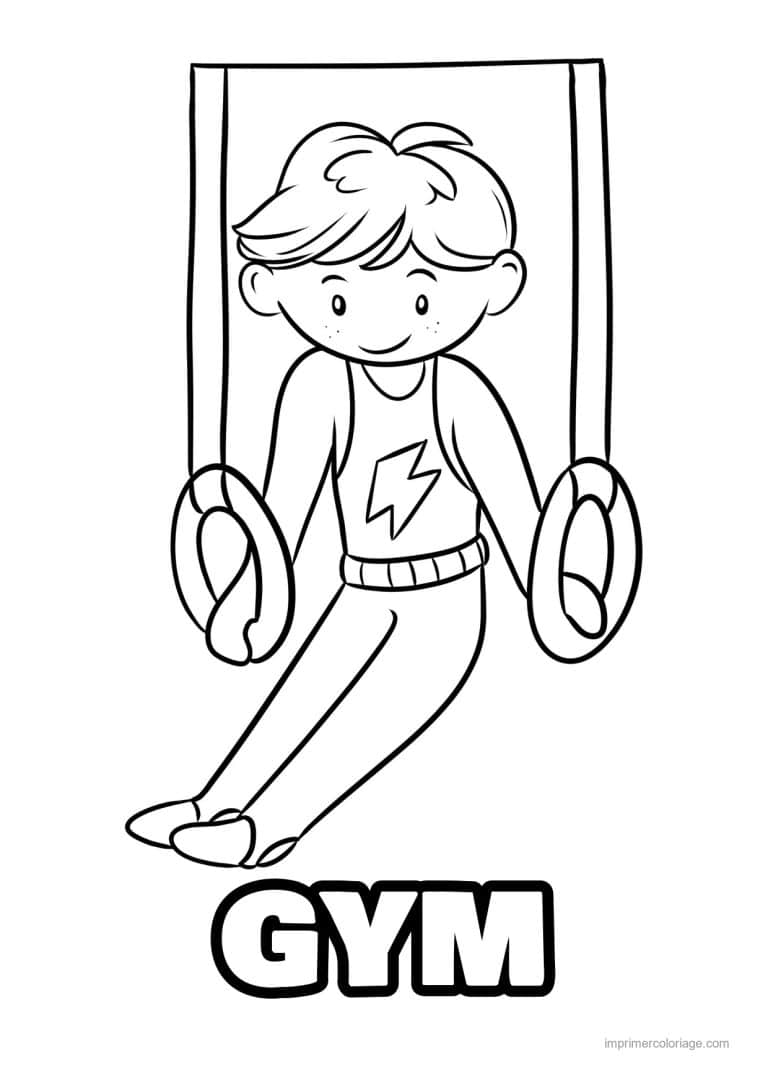 coloriage gymnastique 40 - dessin gratuit &agrave; imprimer