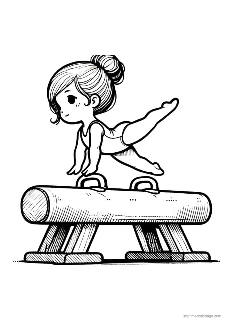 coloriage gymnastique 41 - dessin gratuit &agrave; imprimer
