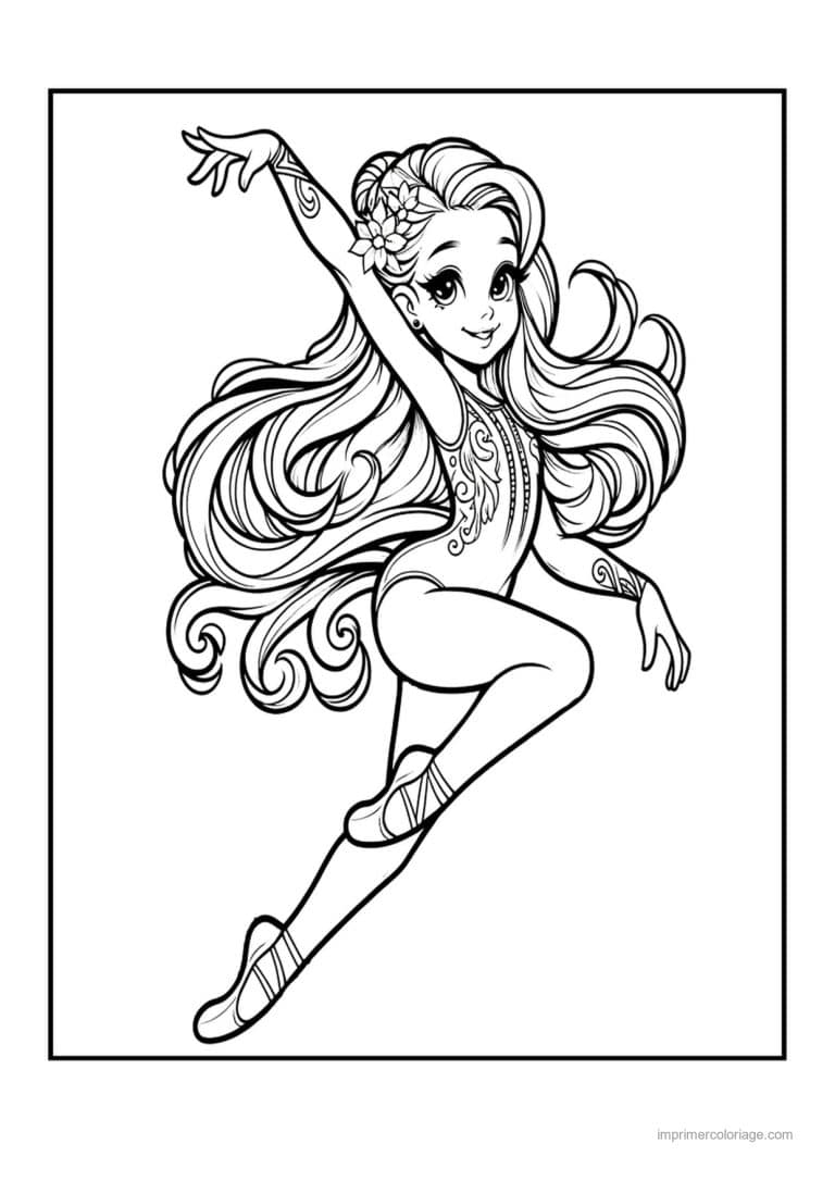 coloriage gymnastique 42 - dessin gratuit &agrave; imprimer