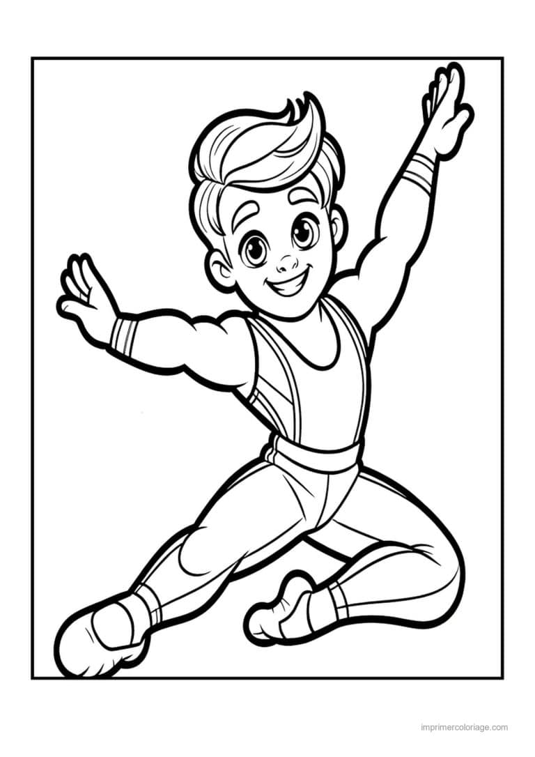 coloriage gymnastique 45 - dessin gratuit &agrave; imprimer