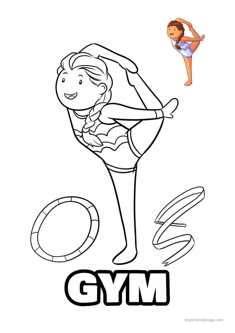 coloriage gymnastique 46 - dessin gratuit &agrave; imprimer