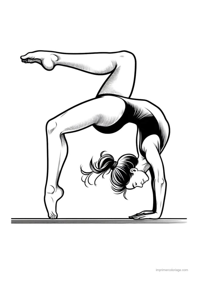 coloriage gymnastique 47 - dessin gratuit &agrave; imprimer