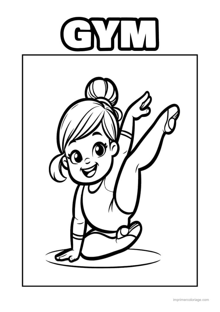 coloriage gymnastique 49 - dessin gratuit &agrave; imprimer