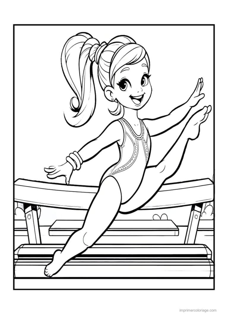 coloriage gymnastique 51 - dessin gratuit &agrave; imprimer