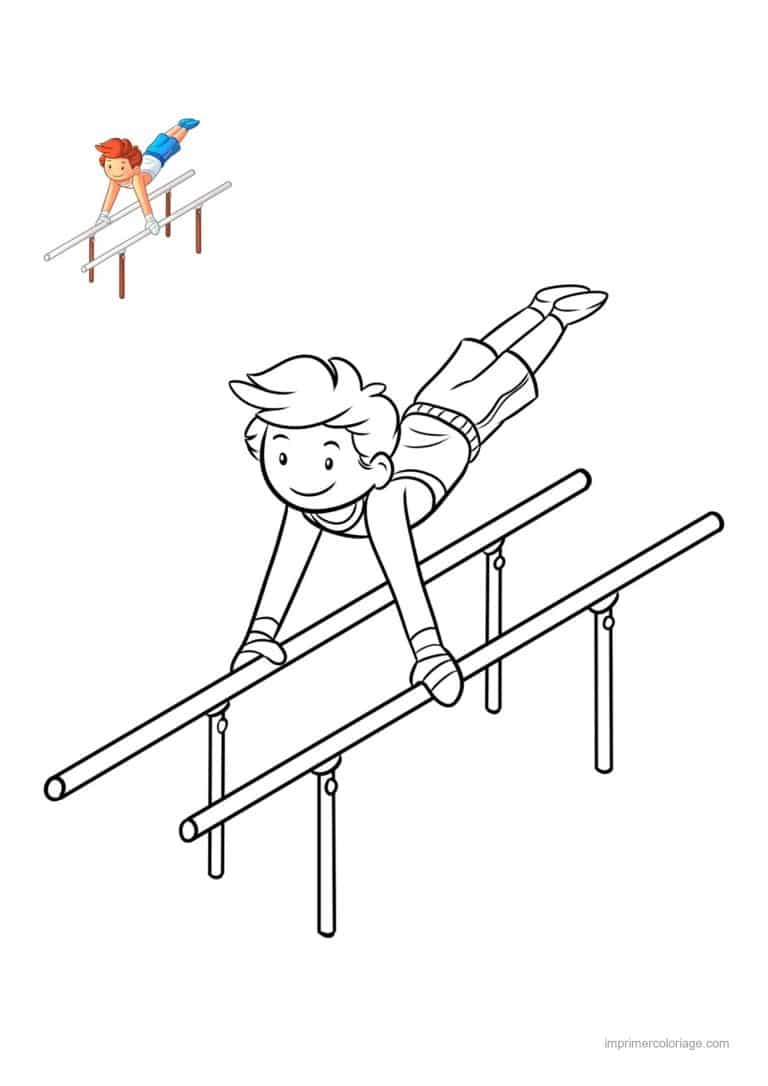 coloriage gymnastique 54 - dessin gratuit &agrave; imprimer