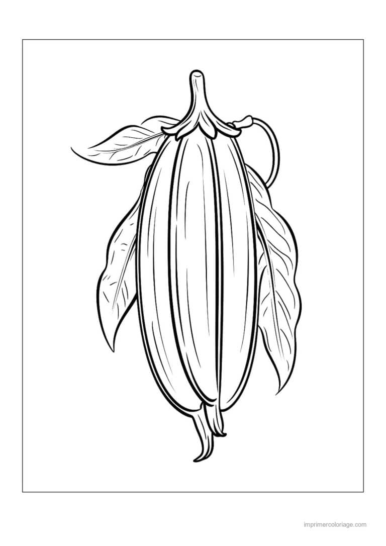 coloriage haricot petit pois gousses de haricots et feuilles 42 - dessin gratuit &agrave; imprimer