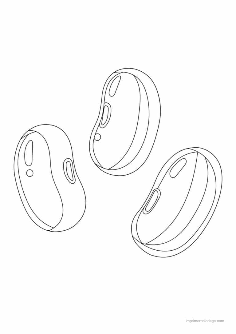 coloriage haricot petit pois trois haricots rouges - dessin gratuit &agrave; imprimer