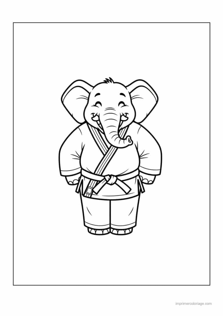 coloriage judo 06 - dessin gratuit &agrave; imprimer