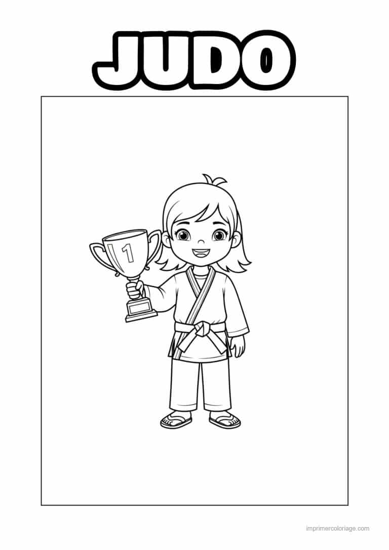coloriage judo 07 - dessin gratuit &agrave; imprimer
