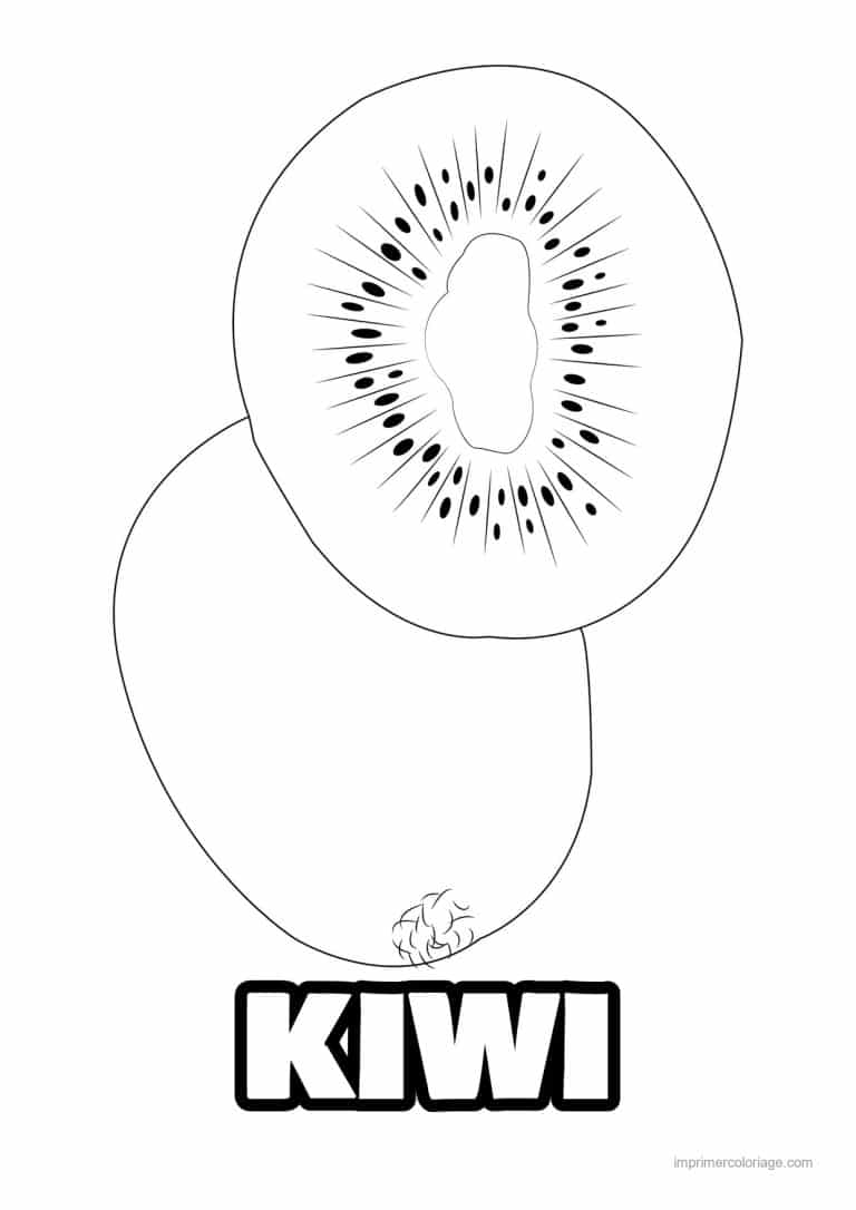 coloriage kiwi kiwi entier et coupe 5 - dessin gratuit &agrave; imprimer
