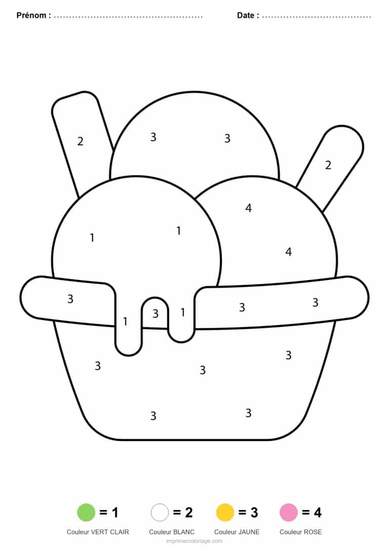 coloriage magique ete coupe de glace - dessin gratuit &agrave; imprimer