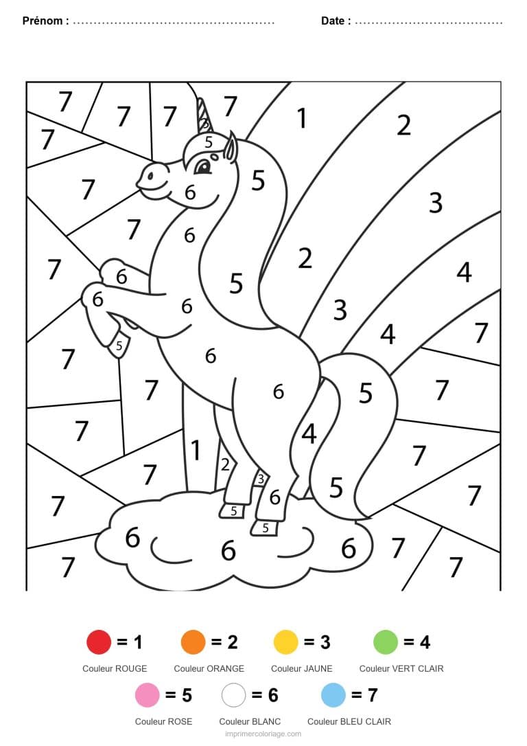 coloriage magique licorne licorne ailee 3 - dessin gratuit &agrave; imprimer