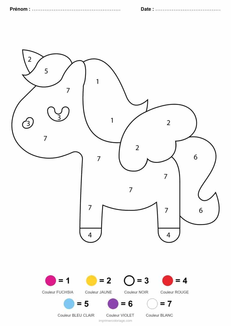 coloriage magique licorne poney licorne aile - dessin gratuit &agrave; imprimer