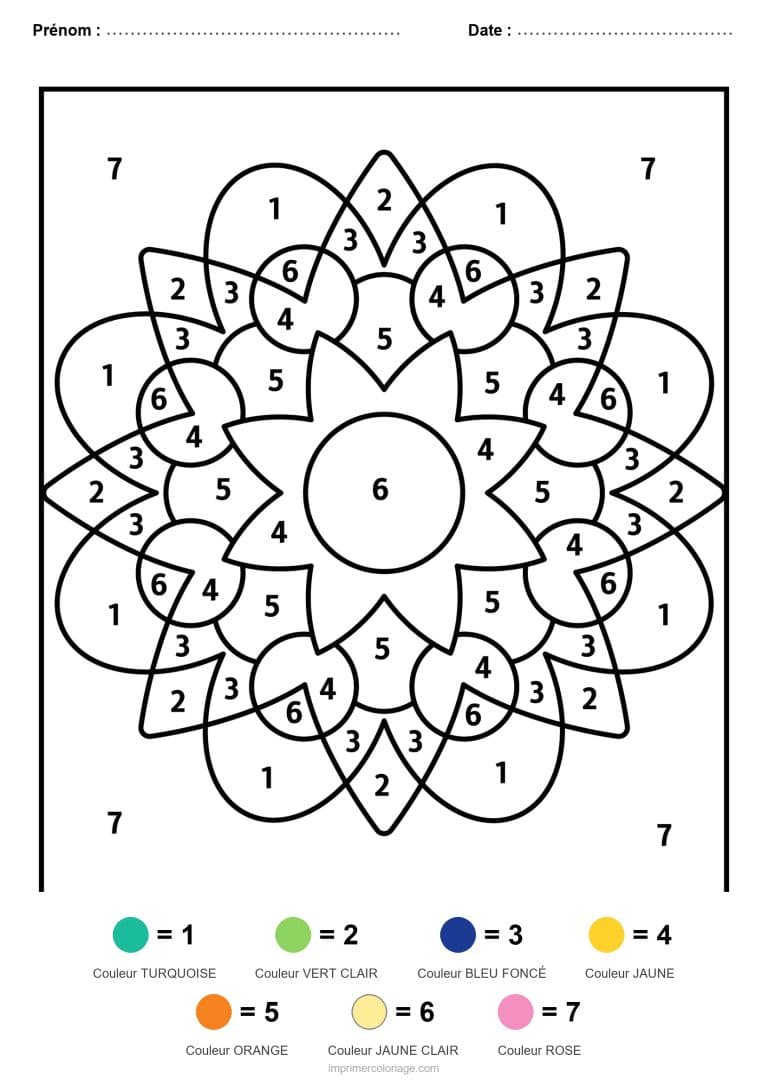 coloriage magique mandala mandala a couches - dessin gratuit &agrave; imprimer