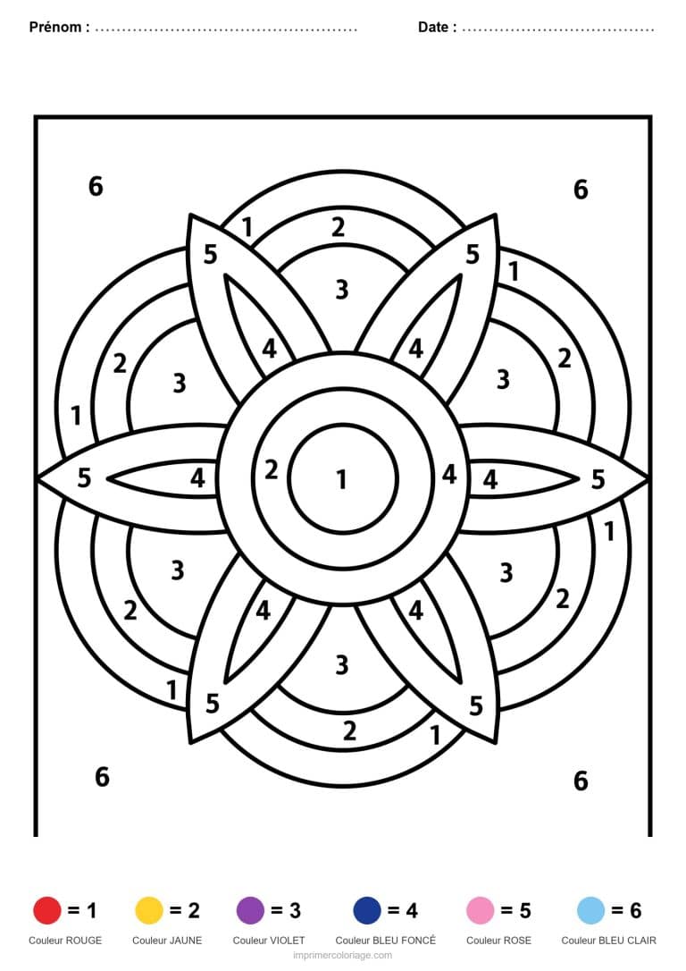 coloriage magique mandala mandala entrelace - dessin gratuit &agrave; imprimer