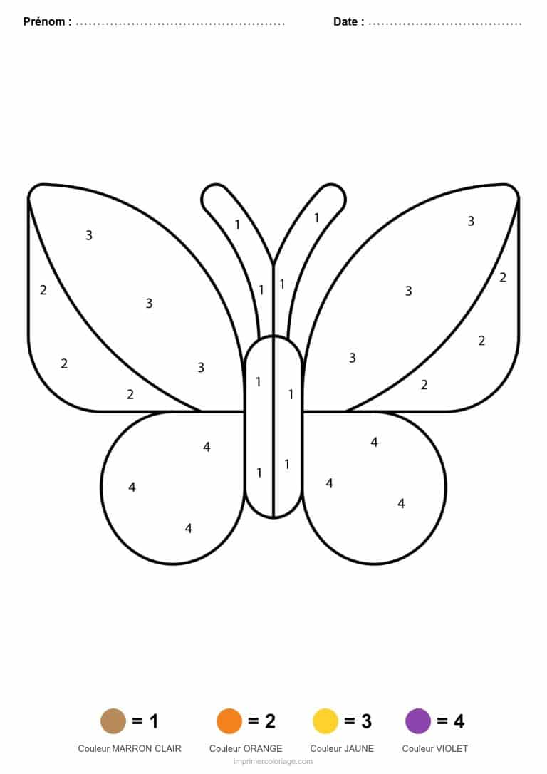 coloriage magique printemps papillon de printemps - dessin gratuit &agrave; imprimer