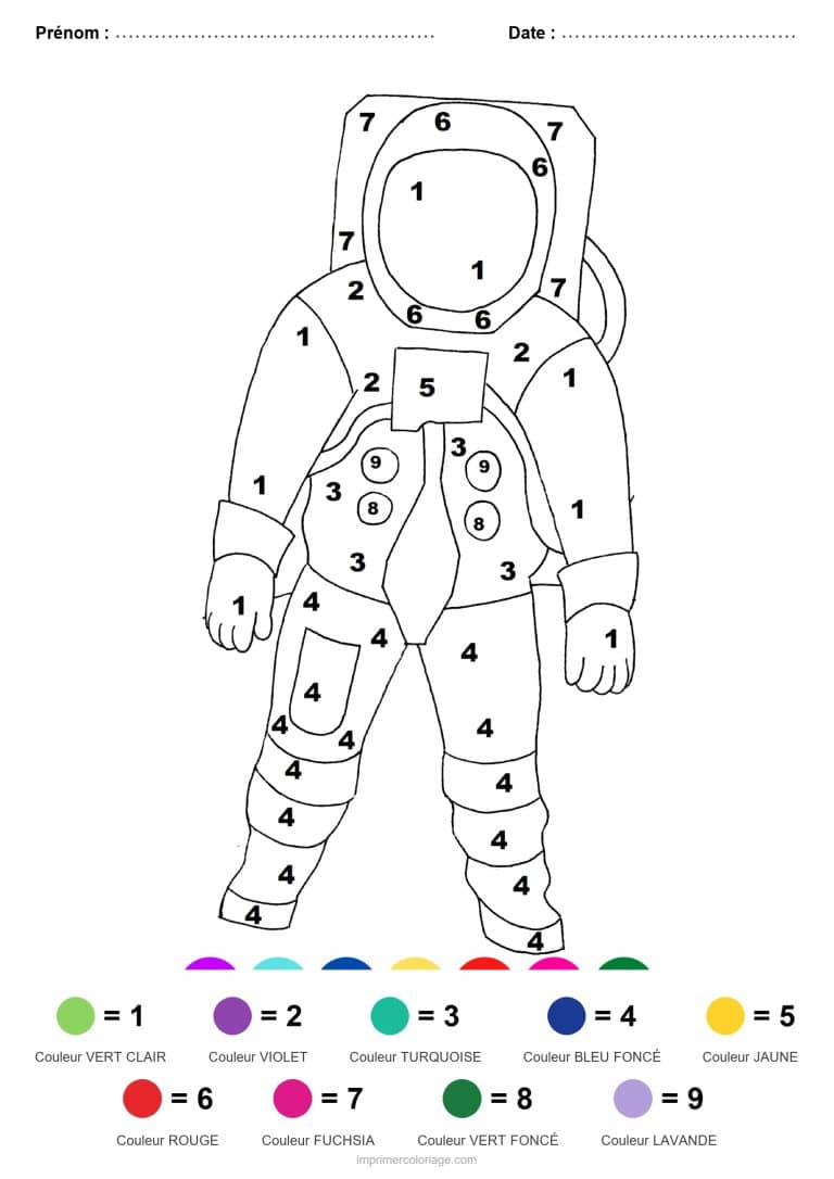 coloriage magique vehicules astronaute - dessin gratuit &agrave; imprimer