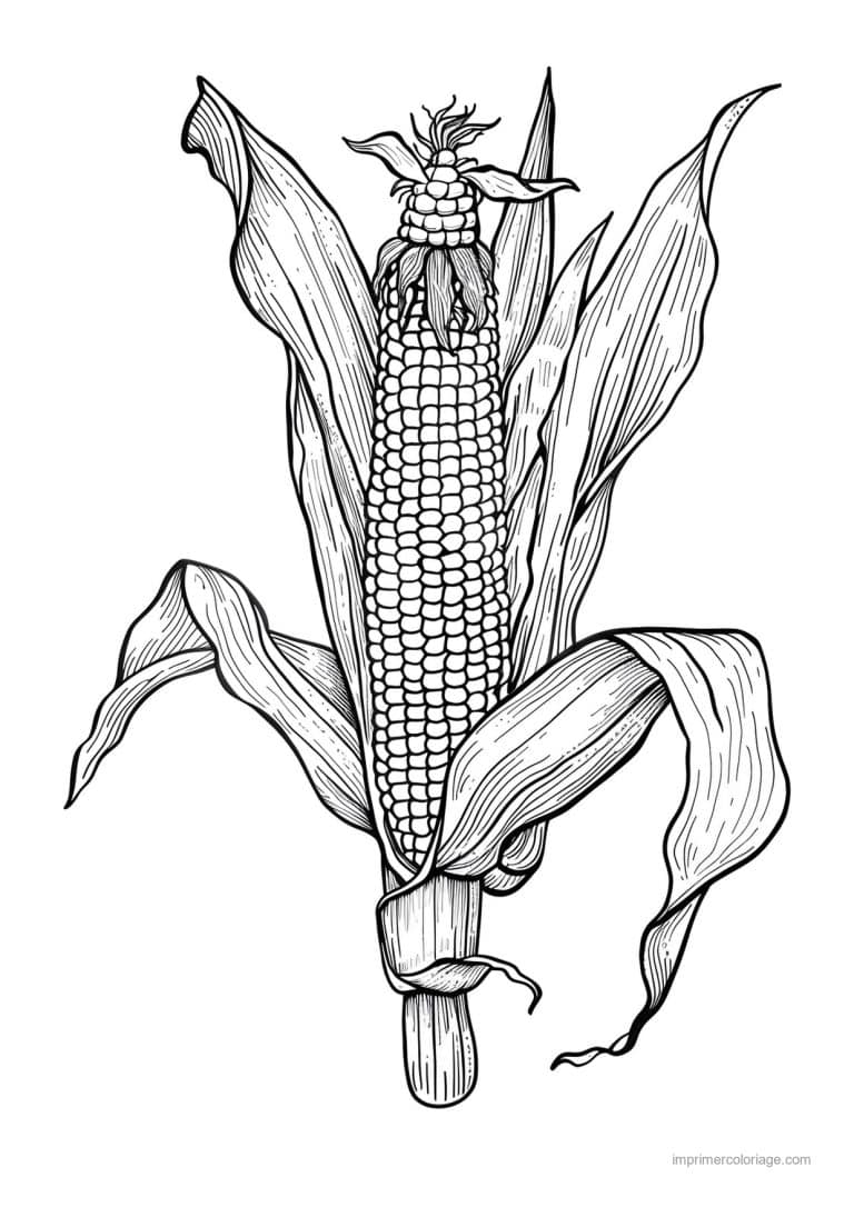 coloriage mais epi de mais grave 134 - dessin gratuit &agrave; imprimer