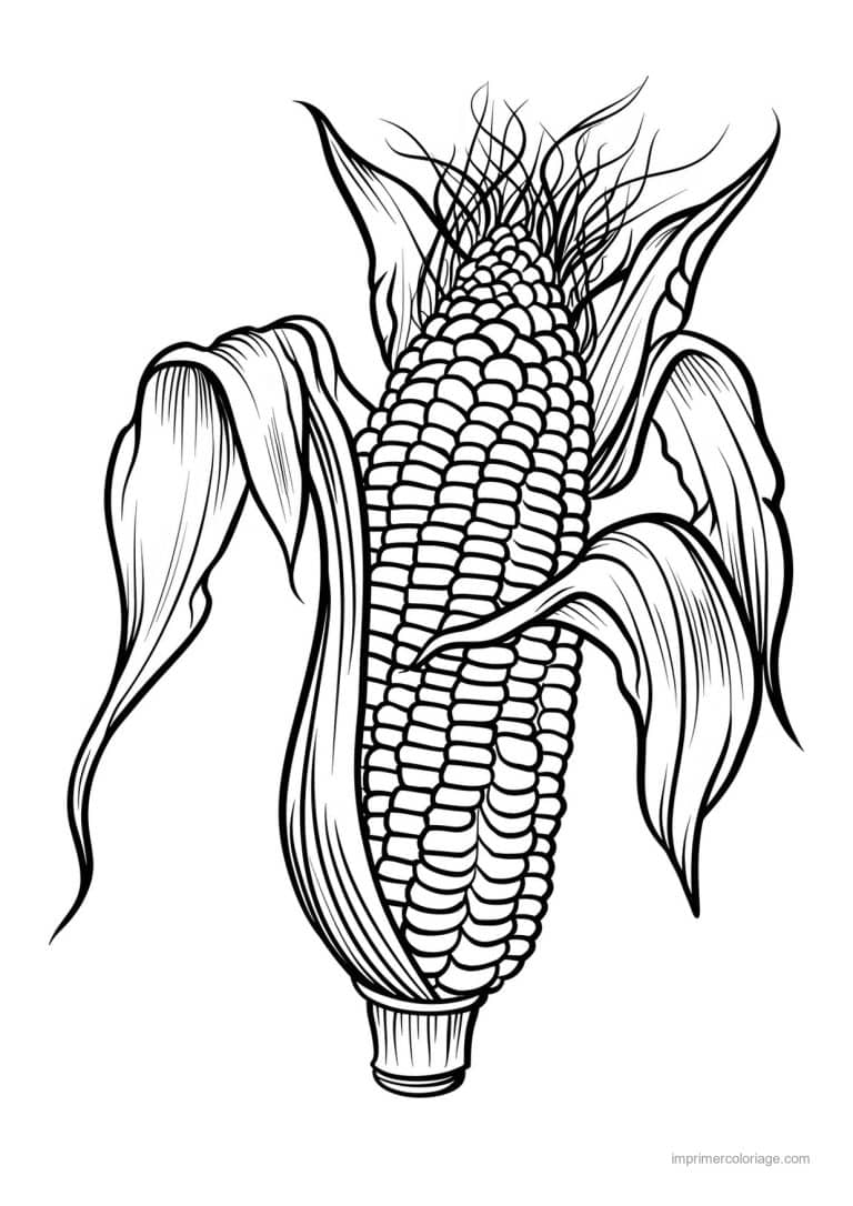 coloriage mais epi de mais grave 22 - dessin gratuit &agrave; imprimer