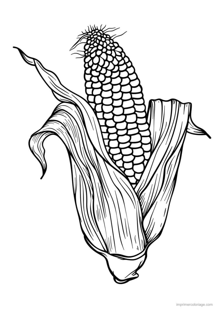 coloriage mais epi de mais grave 54 - dessin gratuit &agrave; imprimer