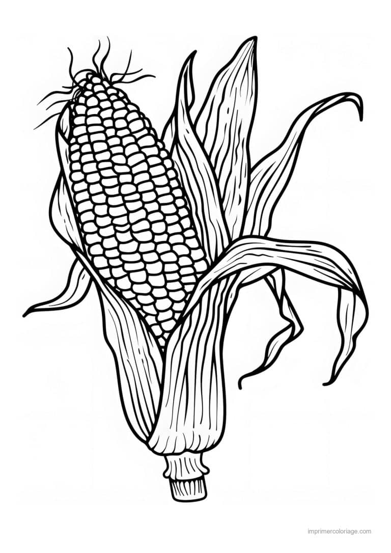 coloriage mais epi de mais grave 72 - dessin gratuit &agrave; imprimer