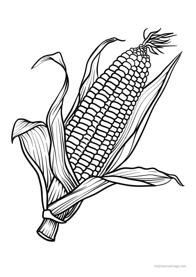 coloriage mais epi de mais grave 78 - dessin gratuit &agrave; imprimer