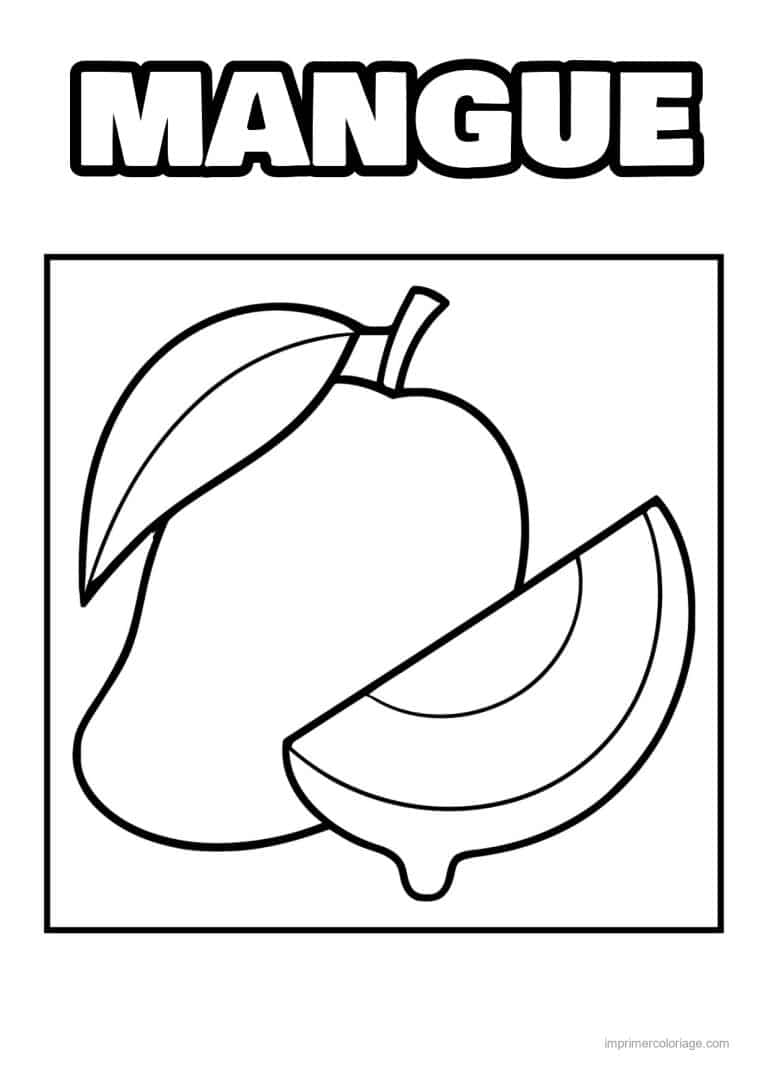 coloriage mangue mangue et quartier - dessin gratuit &agrave; imprimer