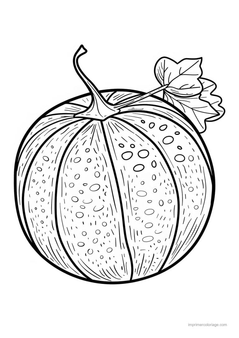 coloriage melon melon cotele 17 - dessin gratuit &agrave; imprimer