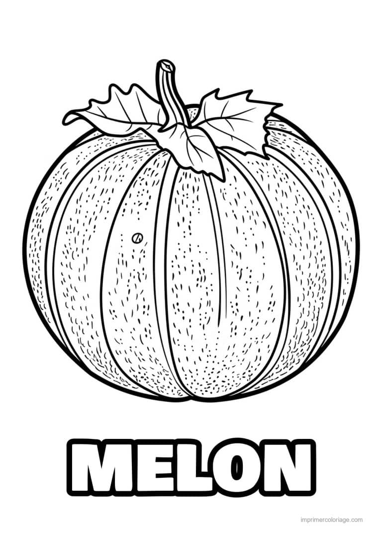 coloriage melon melon grave 104 - dessin gratuit &agrave; imprimer