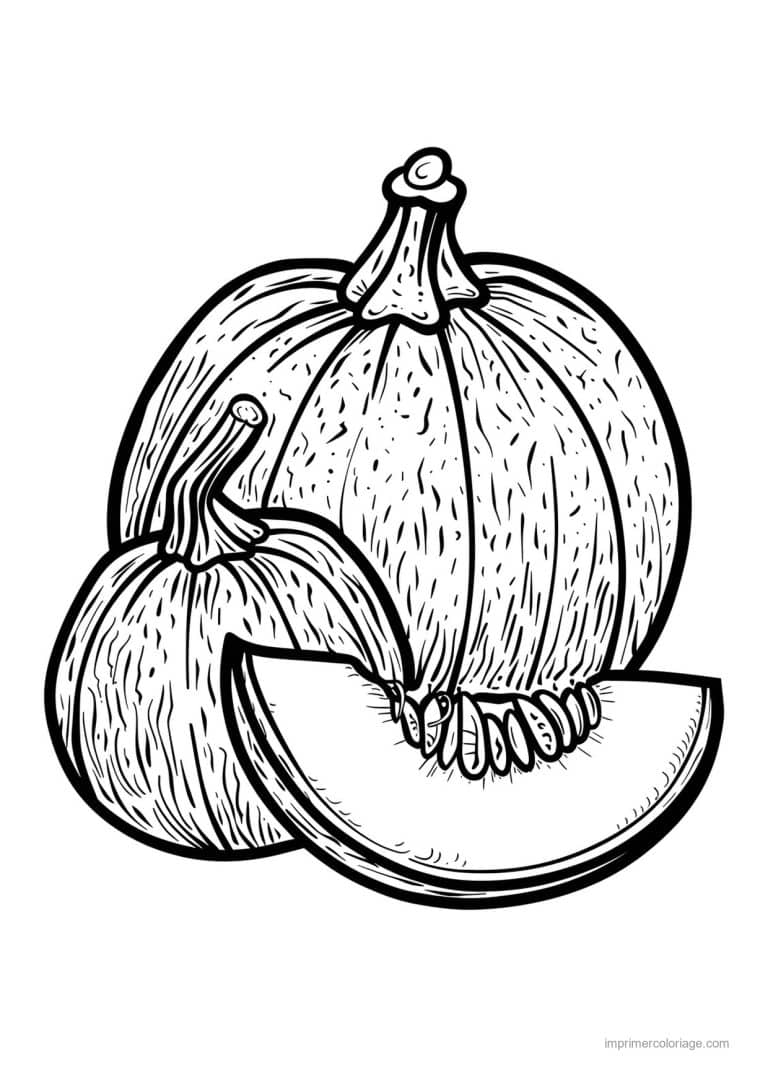 coloriage melon melon grave 114 - dessin gratuit &agrave; imprimer