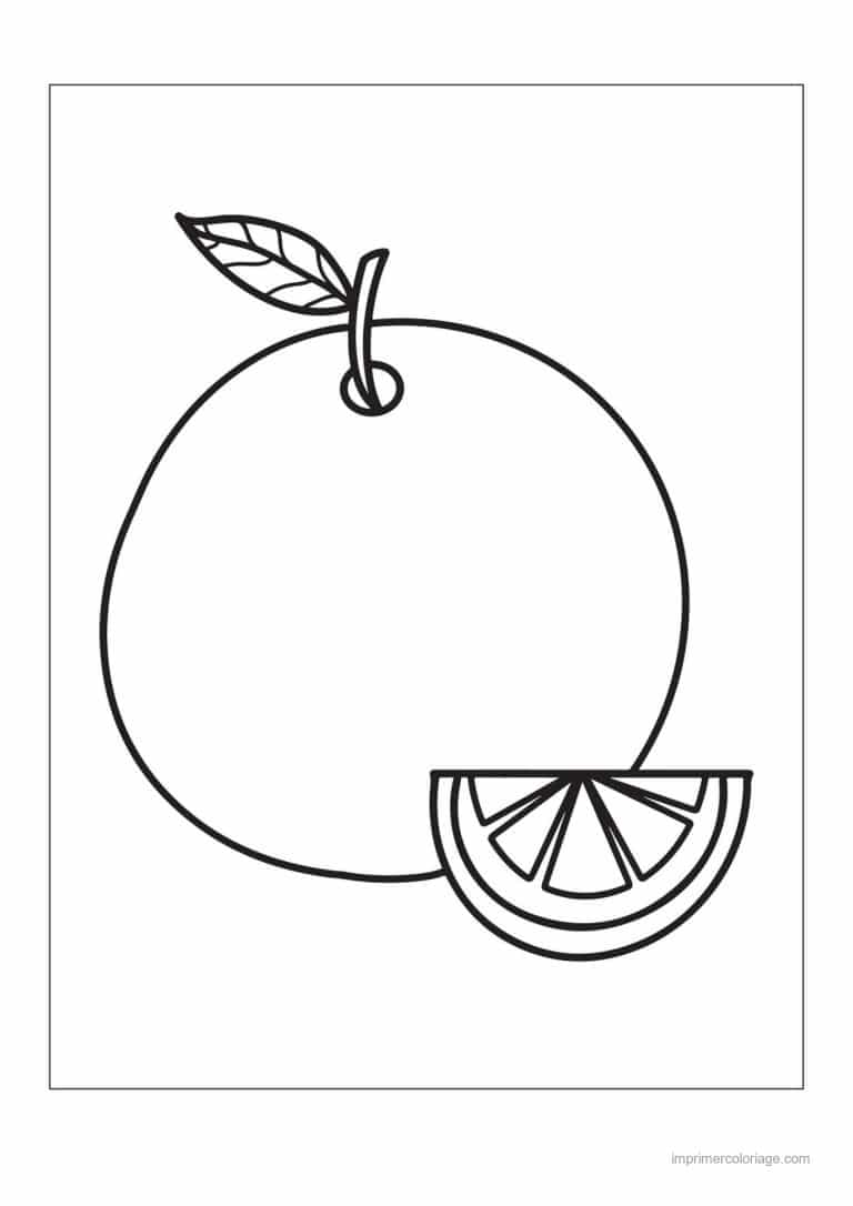 coloriage orange mandarine orange et son quartier 2 - dessin gratuit &agrave; imprimer