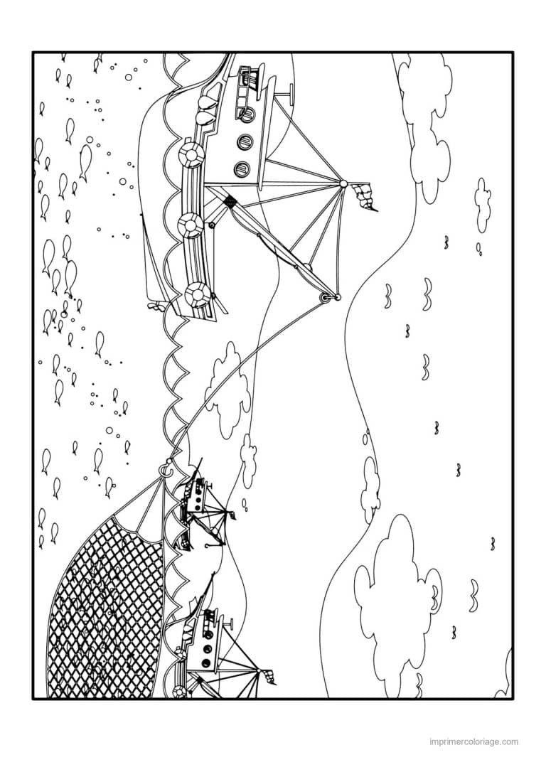 coloriage peche 02 - dessin gratuit &agrave; imprimer