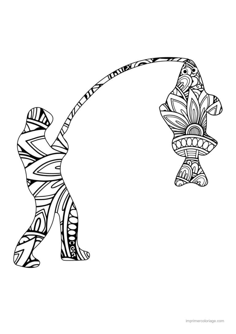 coloriage peche 03 - dessin gratuit &agrave; imprimer