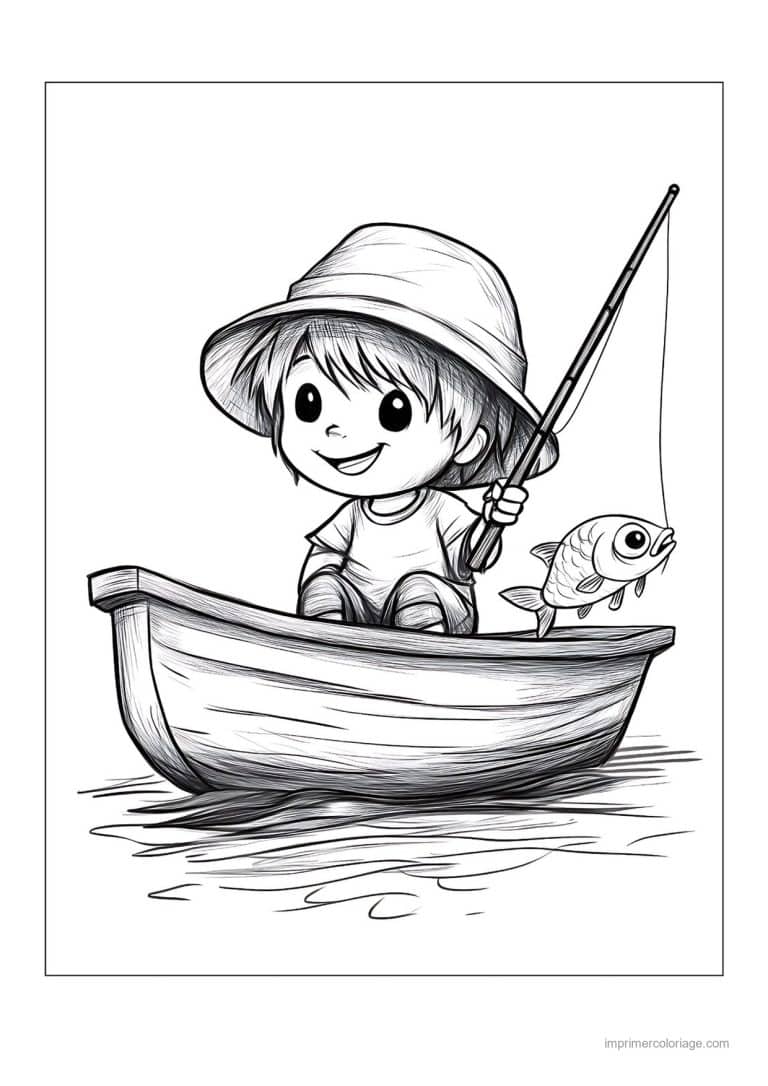 coloriage peche 11 - dessin gratuit &agrave; imprimer