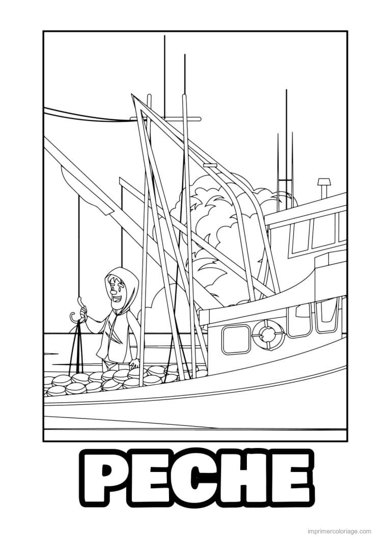 coloriage peche 12 - dessin gratuit &agrave; imprimer