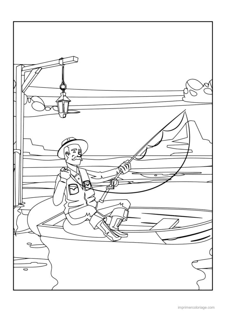 coloriage peche 14 - dessin gratuit &agrave; imprimer