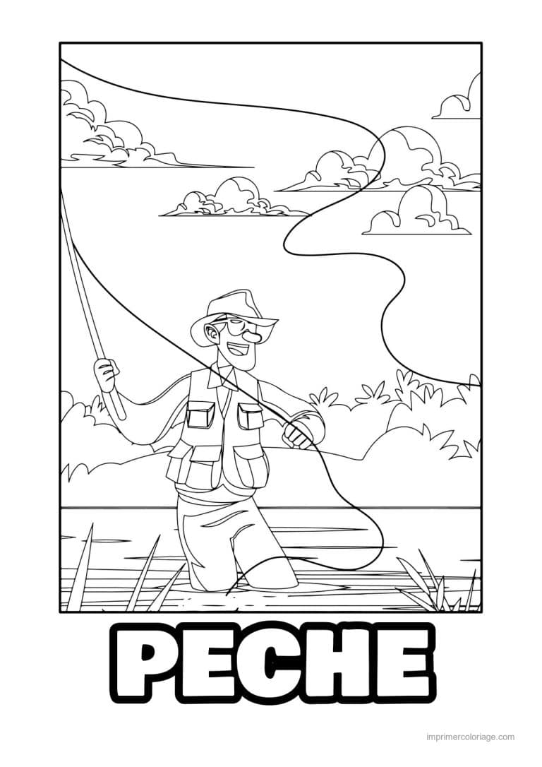 coloriage peche 18 - dessin gratuit &agrave; imprimer
