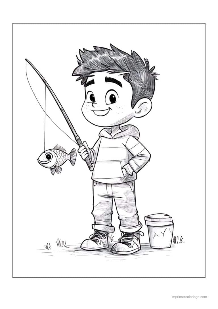 coloriage peche 19 - dessin gratuit &agrave; imprimer