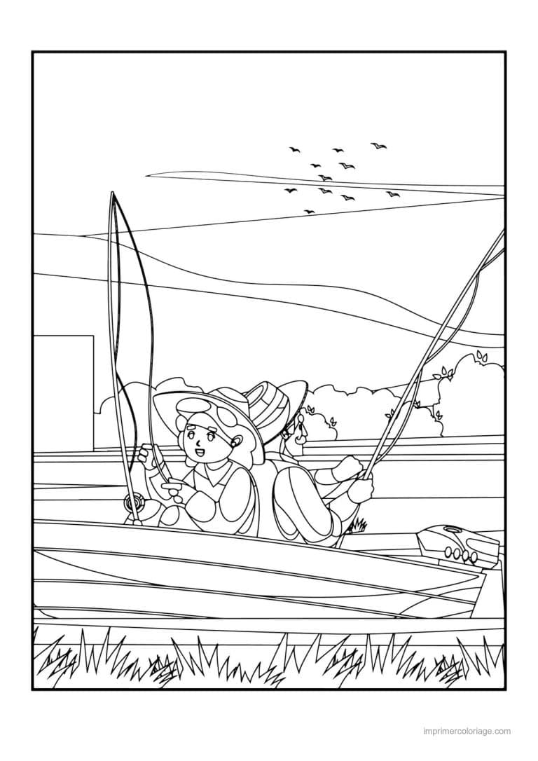 coloriage peche 20 - dessin gratuit &agrave; imprimer