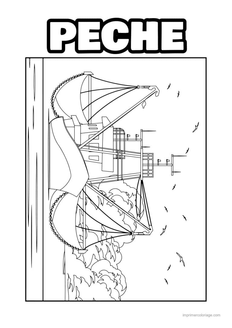 coloriage peche 21 - dessin gratuit &agrave; imprimer