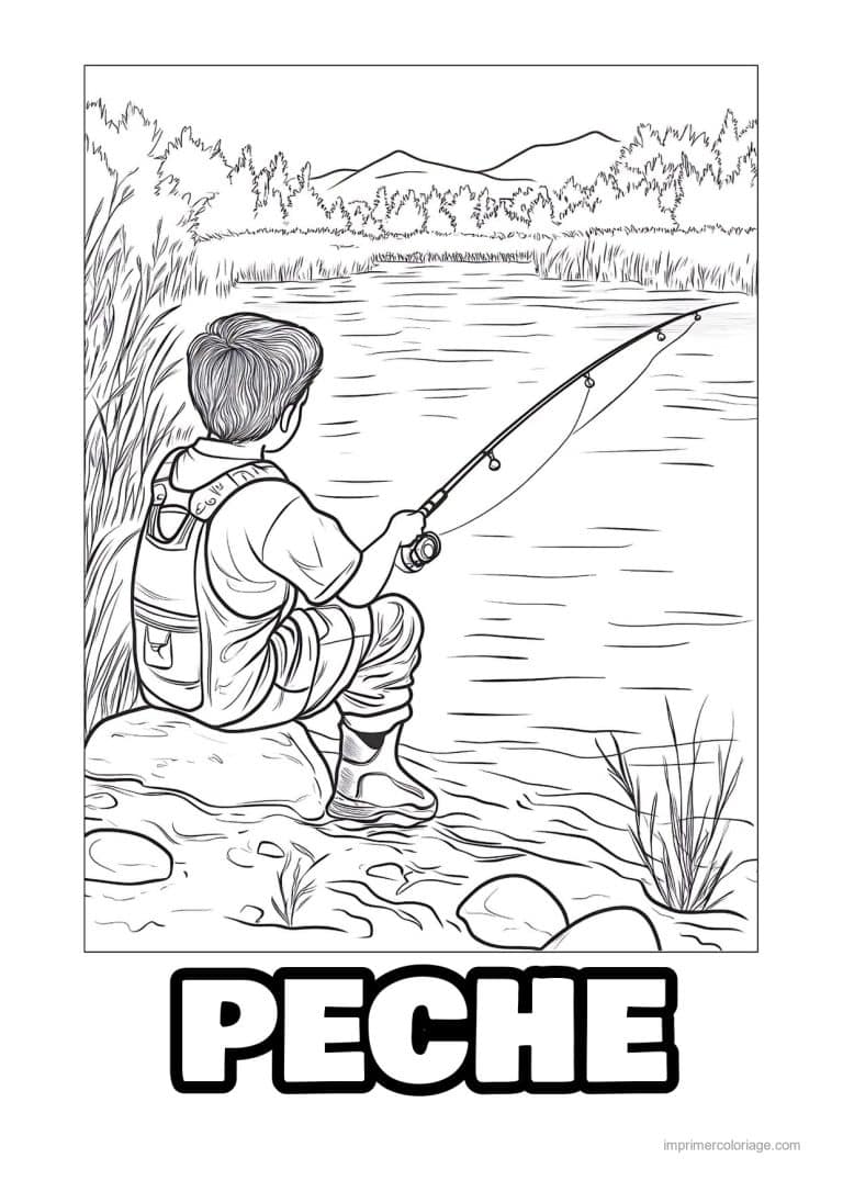 coloriage peche 24 - dessin gratuit &agrave; imprimer
