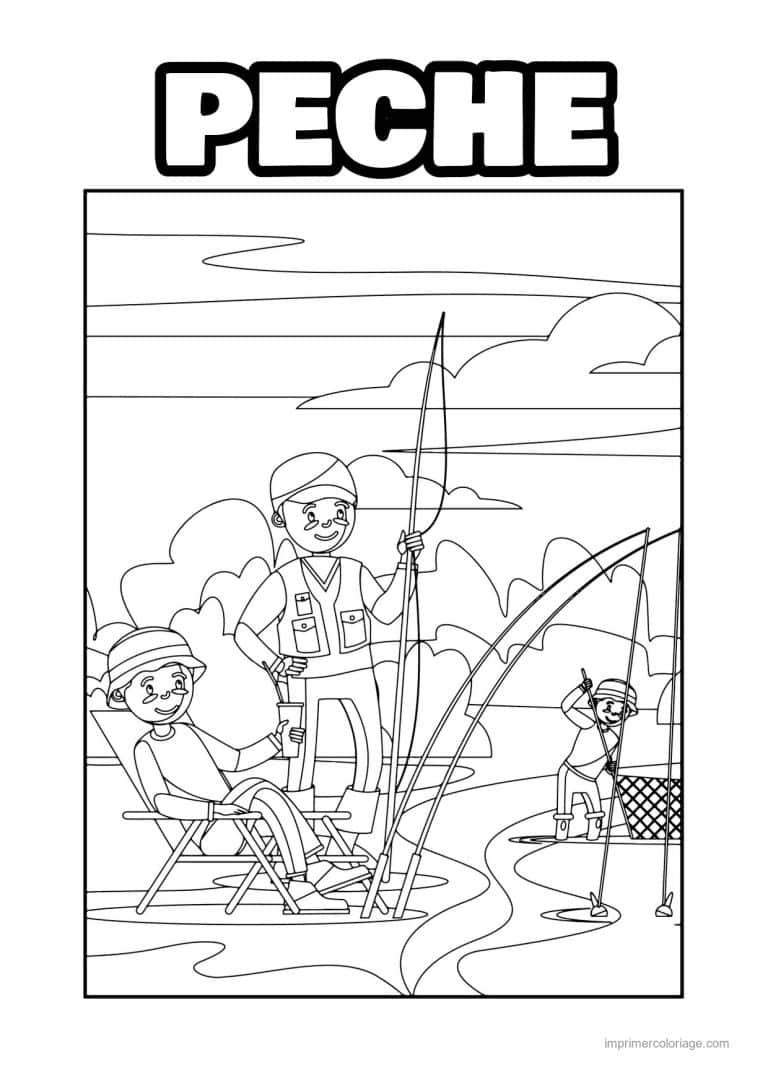 coloriage peche 27 - dessin gratuit &agrave; imprimer