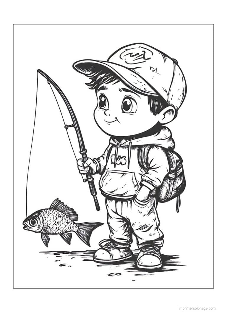 coloriage peche 28 - dessin gratuit &agrave; imprimer