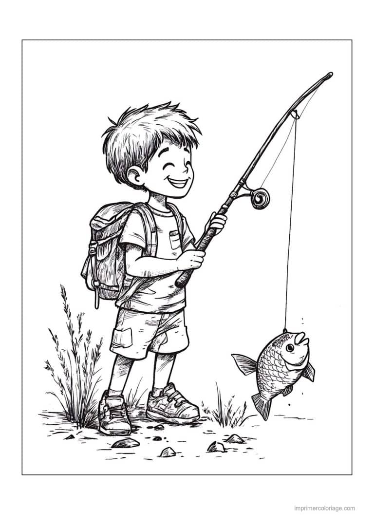 coloriage peche 29 - dessin gratuit &agrave; imprimer