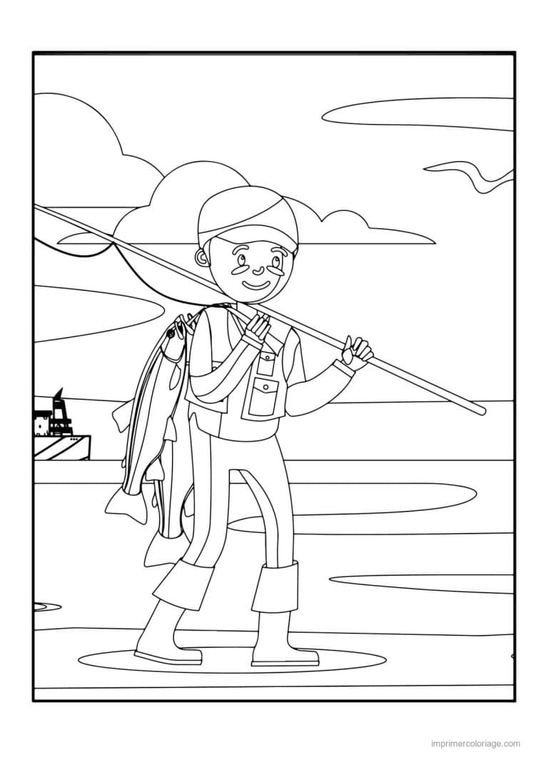coloriage peche 31 - dessin gratuit &agrave; imprimer