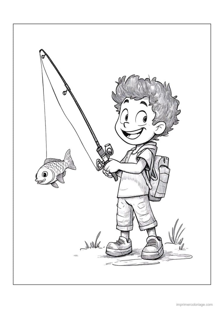coloriage peche 32 - dessin gratuit &agrave; imprimer