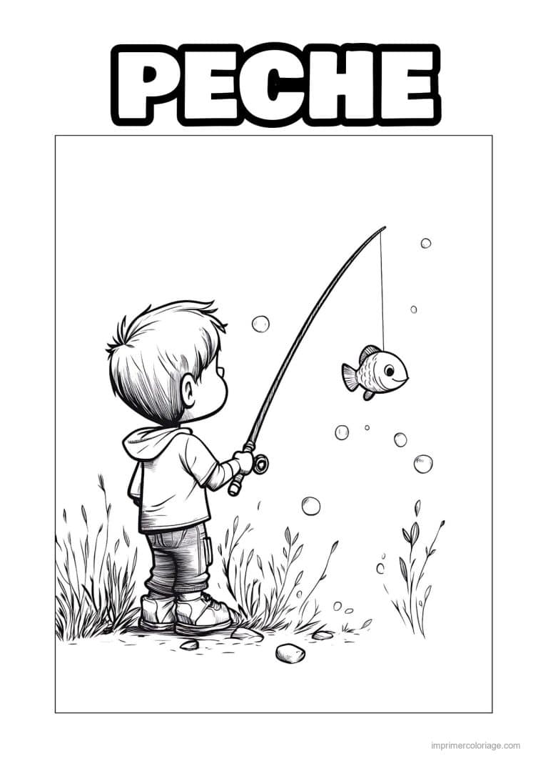 coloriage peche 33 - dessin gratuit &agrave; imprimer