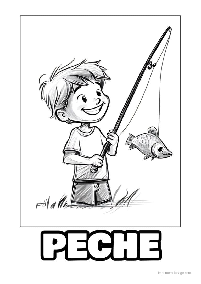 coloriage peche 36 - dessin gratuit &agrave; imprimer